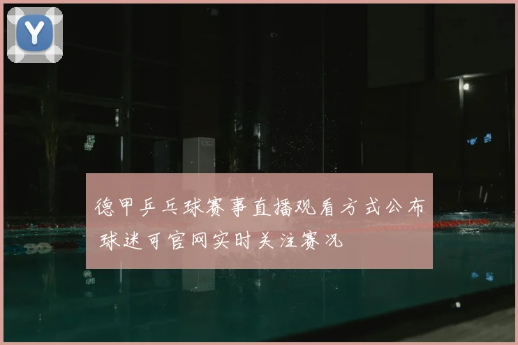 德甲乒乓球赛事直播观看方式公布 球迷可官网实时关注赛况